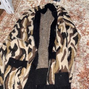 cheetah cardigan